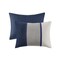 Queen Faux Suede Comforter Set 7 Piece Heather Grey Blue Charcoal Grey